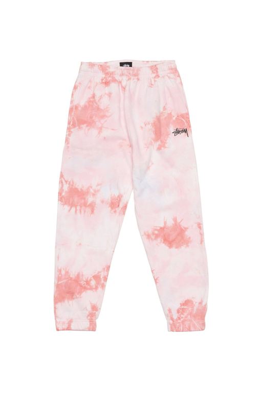 Stussy Womens Avalon Tie Dye Track Pants Pink - DGOFM3504